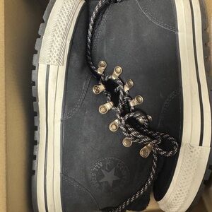 Converse Black High-Top Sneakers - Size 8